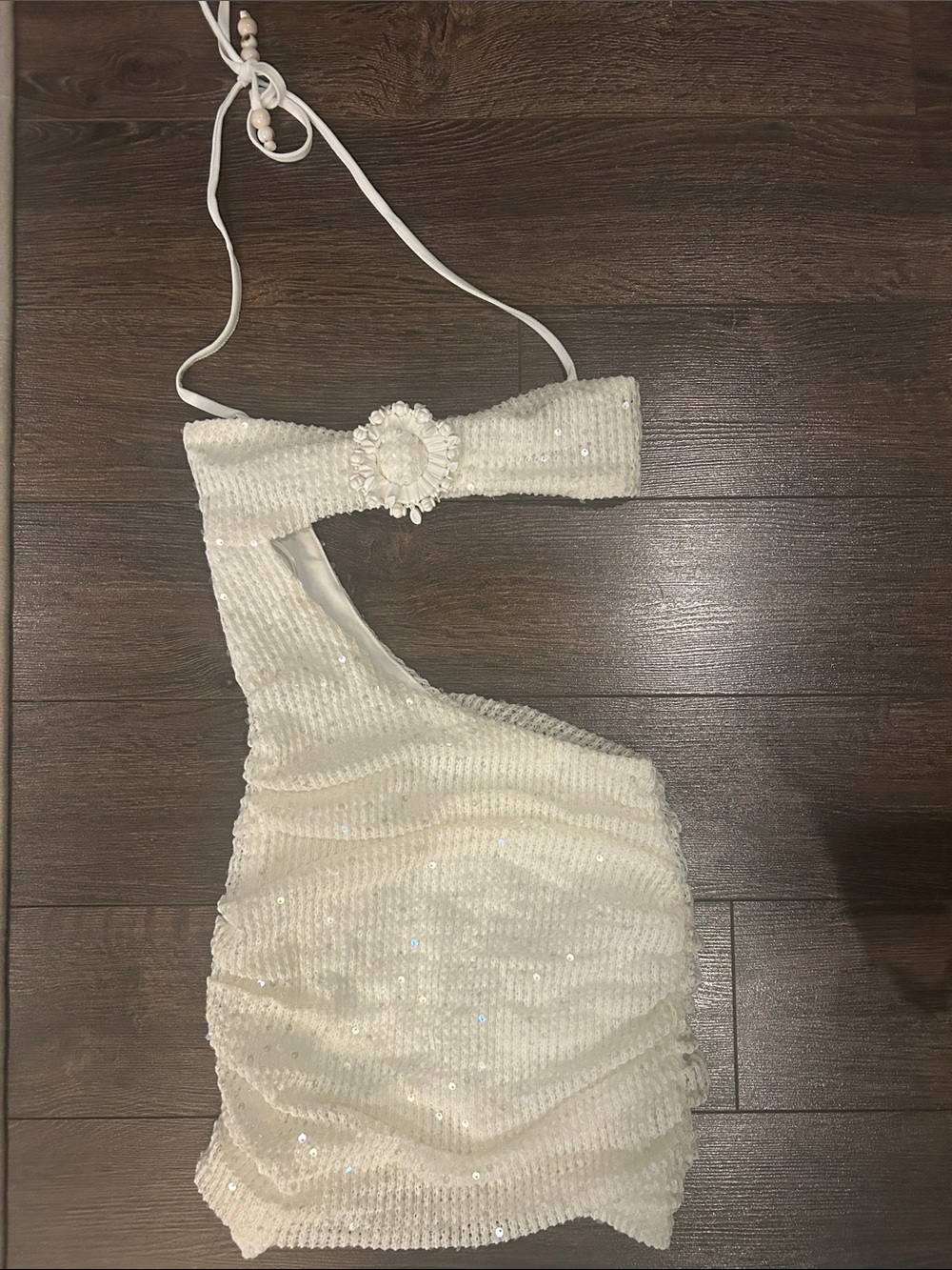 Outcast Pierre Mini Dress Off-white